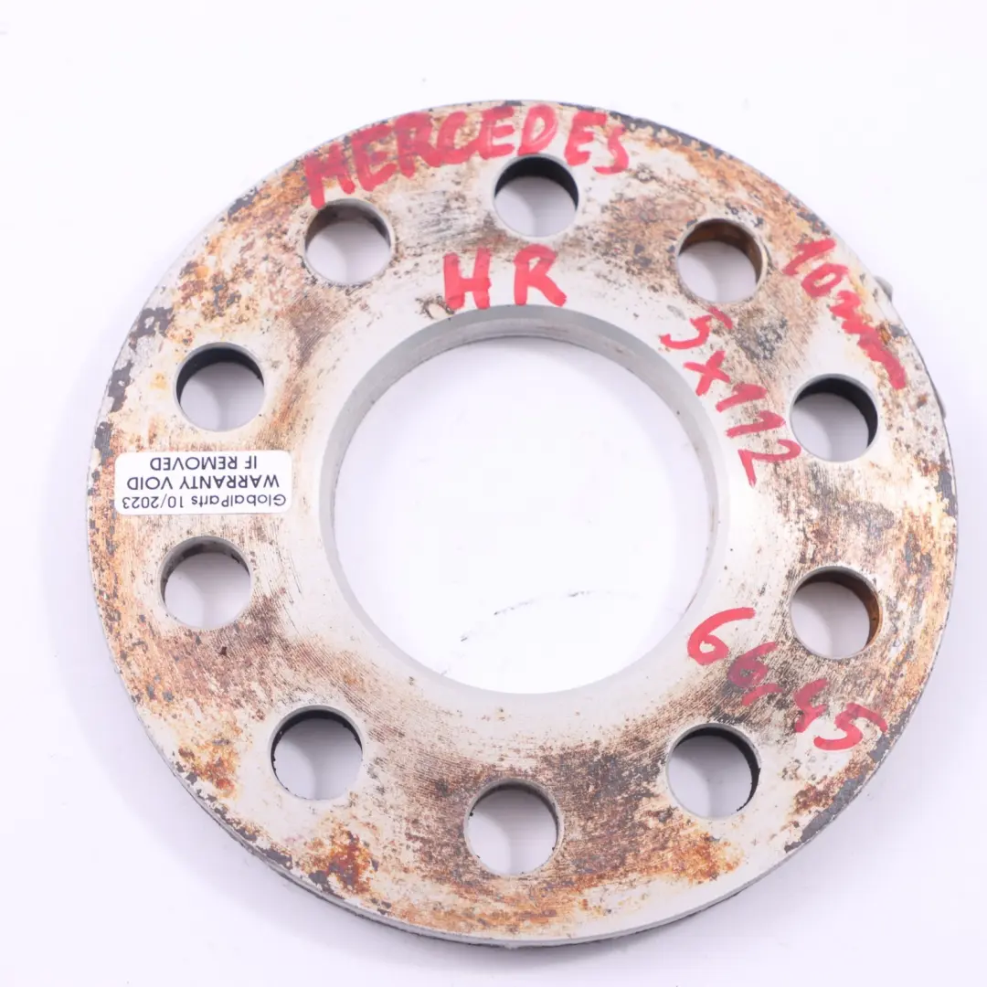  H&R Alloy Wheel Spacers Hubcentric Shims Mercedes 5x112 66,45mm 10mm - SKU H&R Mercedes Spacer Set 5x112 - Part number H&R Mercedes Spacer Set 5x112