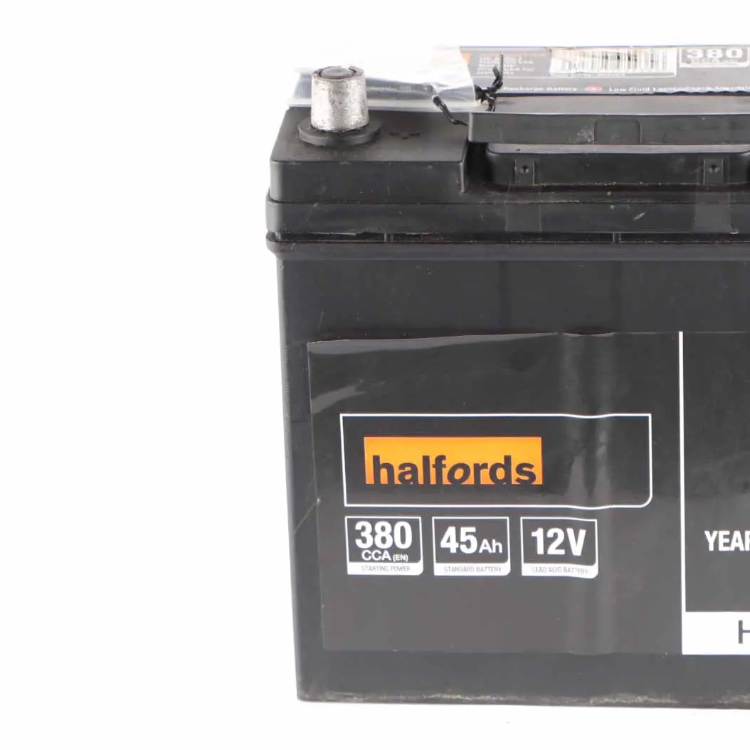 Halfords 12V Calcium Accumulator Battery 45Ah 380A HB057 to with Part number Halfords 45Ah Accumulator Halfords 12V Calcium Accumulator Battery 45Ah 380A HB057 - SKU Halfords 45Ah Accumulator - Part number Halfords 45Ah Accumulator