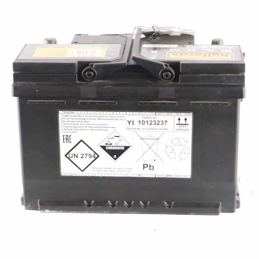  Halfords 12V Calcium Technology Accumulator Battery 75Ah 680A HCB096 - SKU Halfords 75Ah Accumulator - Part number Halfords 75Ah Accumulator