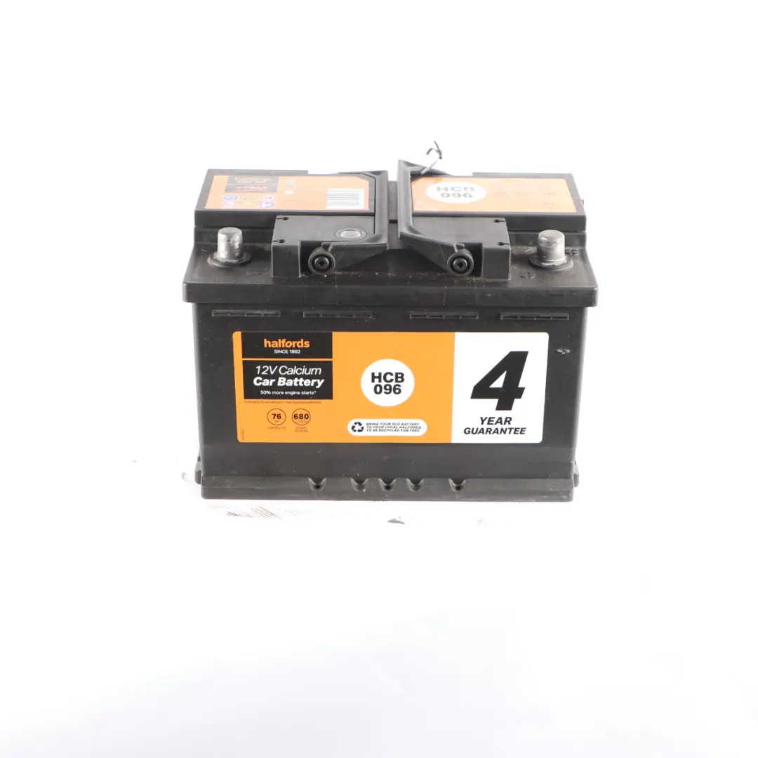 Halfords 12V Calcium Accumulator Battery 76Ah 680A HCB096 to with Part number Halfords 76Ah Accumulator Halfords 12V Calcium Accumulator Battery 76Ah 680A HCB096 - SKU Halfords 76Ah Accumulator-1 - Part number Halfords 76Ah Accumulator
