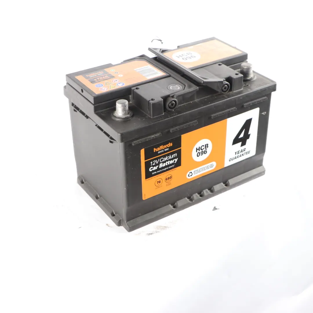 Halfords 12V Calcium Accumulator Battery 76Ah 680A HCB096 to with Part number Halfords 76Ah Accumulator Halfords 12V Calcium Accumulator Battery 76Ah 680A HCB096 - SKU Halfords 76Ah Accumulator-1 - Part number Halfords 76Ah Accumulator