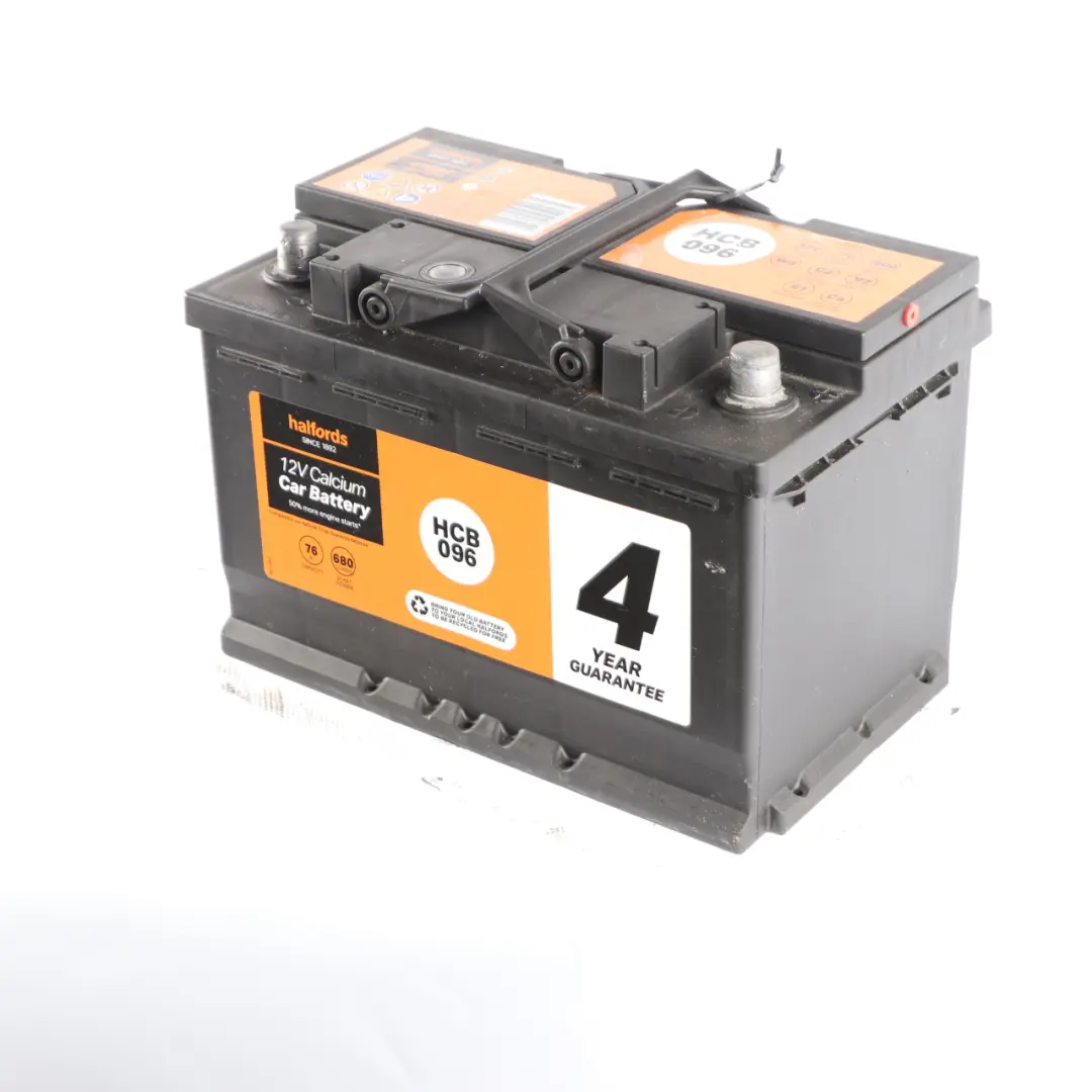 Halfords 12V Calcium Accumulator Battery 76Ah 680A HCB096 to with Part number Halfords 76Ah Accumulator Halfords 12V Calcium Accumulator Battery 76Ah 680A HCB096 - SKU Halfords 76Ah Accumulator-1 - Part number Halfords 76Ah Accumulator