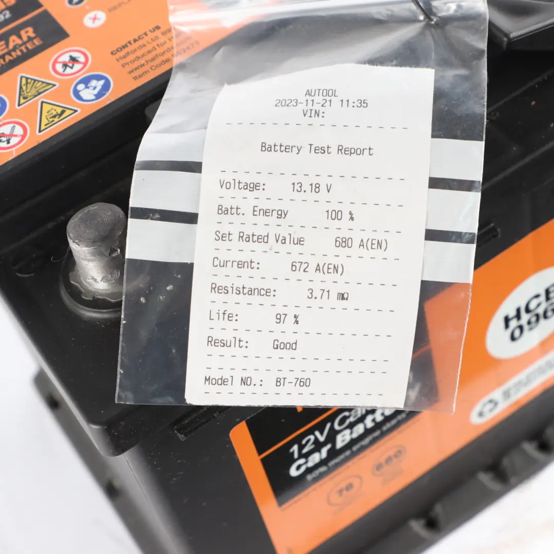 Halfords 12V Calcium Accumulator Battery 76Ah 680A HCB096 to with Part number Halfords 76Ah Accumulator Halfords 12V Calcium Accumulator Battery 76Ah 680A HCB096 - SKU Halfords 76Ah Accumulator-1 - Part number Halfords 76Ah Accumulator