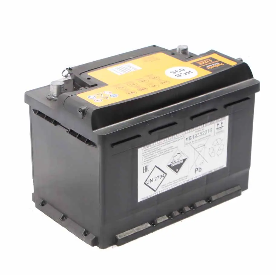  Halfords 12V Calcium Accumulator Battery 76Ah 680A HCB096 - SKU Halfords 76Ah Accumulator-2 - Part number Halfords 76Ah Accumulator