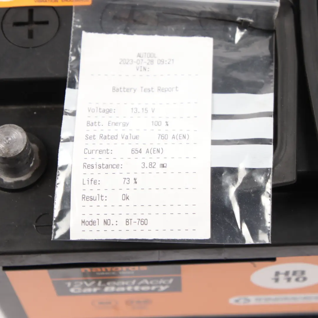 Halfords 12V Lead Acid Accumulator Battery 80Ah 760A HB110  - SKU Halfords 80Ah Accumulator-1 - Part number Halfords 80Ah Accumulator
