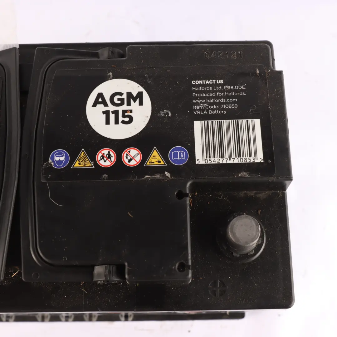  Halfords 12V AGM 115 Start Stop Accumulator Battery 80Ah 800A - SKU HALFORDS-AGM-80AH - Part number Halfords 80Ah AGM