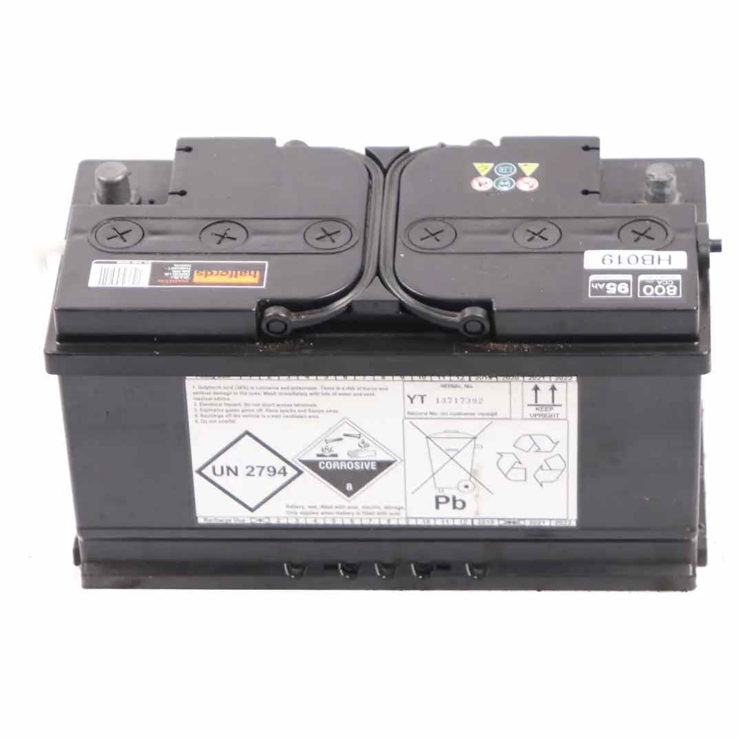  Halfords 12V Accumulator Battery 95Ah 800A HB019 - SKU Halfords 95Ah Accumulator-1 - Part number Halfords 95Ah Accumulator