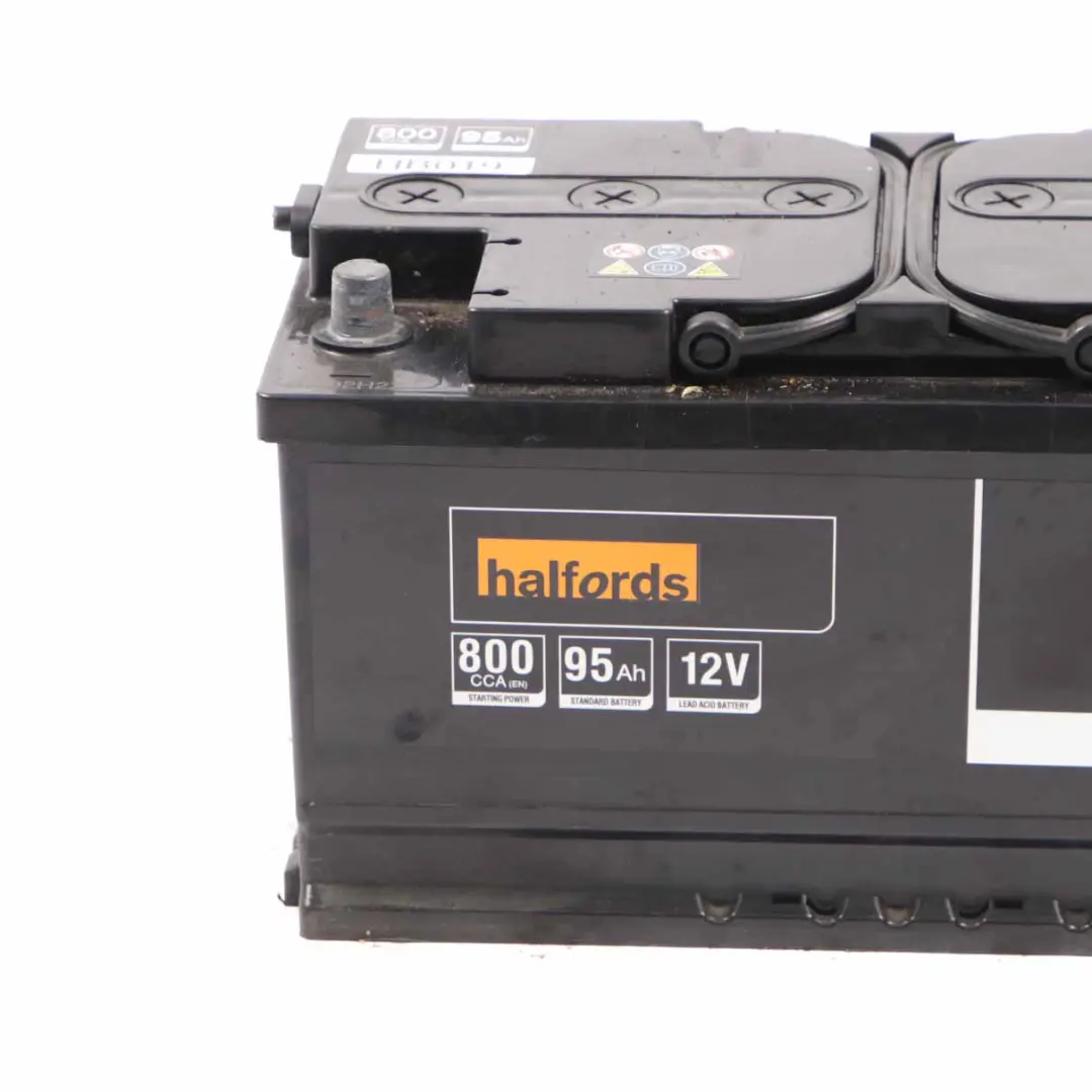  Halfords 12V Accumulator Battery 95Ah 800A HB019 - SKU Halfords 95Ah Accumulator-1 - Part number Halfords 95Ah Accumulator