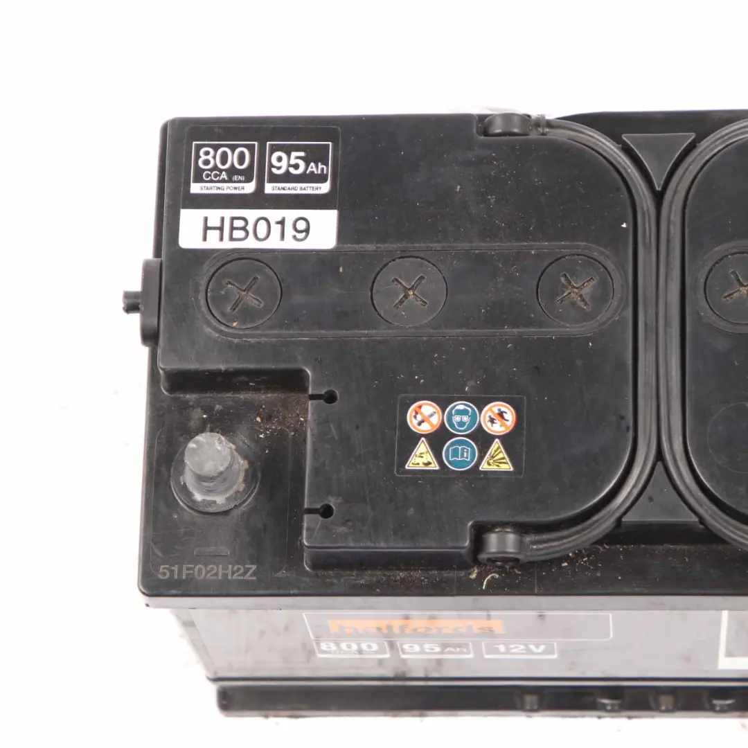  Halfords 12V Accumulator Battery 95Ah 800A HB019 - SKU Halfords 95Ah Accumulator-1 - Part number Halfords 95Ah Accumulator