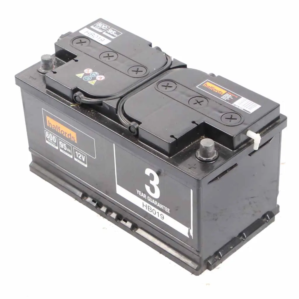 Halfords 12V Accumulator Battery 95Ah 800A HB019 to with Part number Halfords 95Ah Accumulator Halfords 12V Accumulator Battery 95Ah 800A HB019 - SKU Halfords 95Ah Accumulator-1 - Part number Halfords 95Ah Accumulator