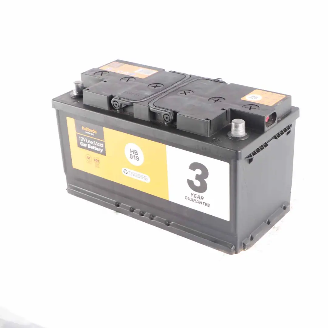  Halfords 12V Lead Acid Accumulator Battery 95Ah 800A HB019 - SKU Halfords 95Ah Acid Accumulator-2 - Part number Halfords 95Ah Acid Accumulator