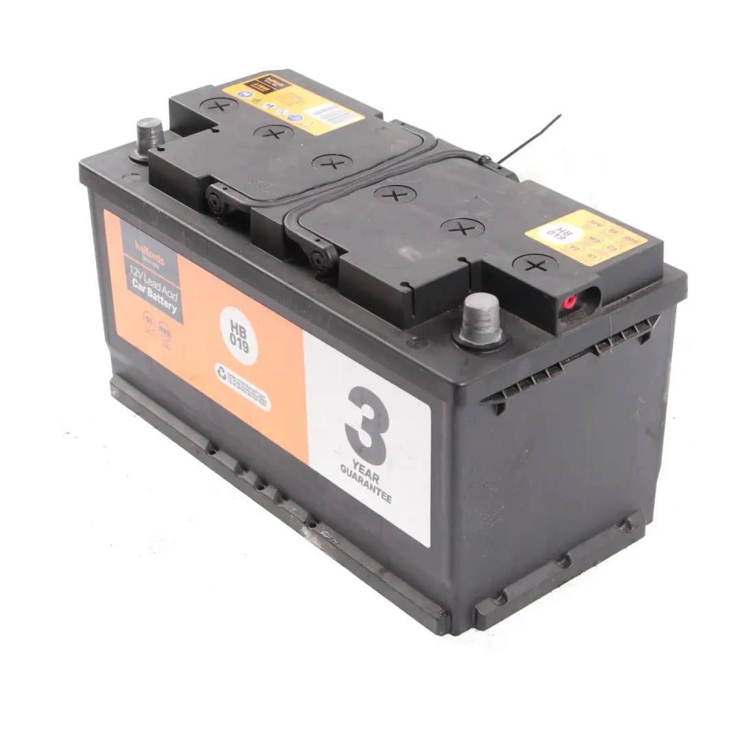  Halfords 12V Lead Acid Accumulator Battery 95Ah 800A HB019 - SKU Halfords 95Ah Acid Accumulator - Part number Halfords 95Ah Acid Accumulator