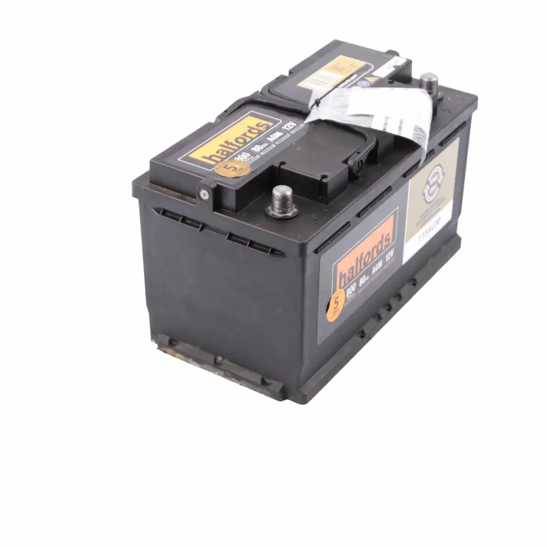  Halfords Advanced 12V AGM 115 Start Stop Accumulator Battery 80Ah 800A - SKU Halfords Advanced 80Ah - Part number Halfords Advanced 80Ah
