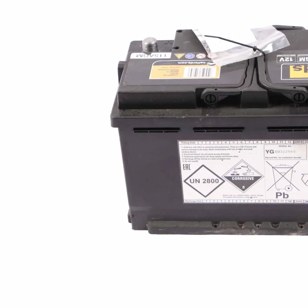  Halfords Advanced 12V AGM 115 Start Stop Accumulator Battery 80Ah 800A - SKU Halfords Advanced 80Ah - Part number Halfords Advanced 80Ah