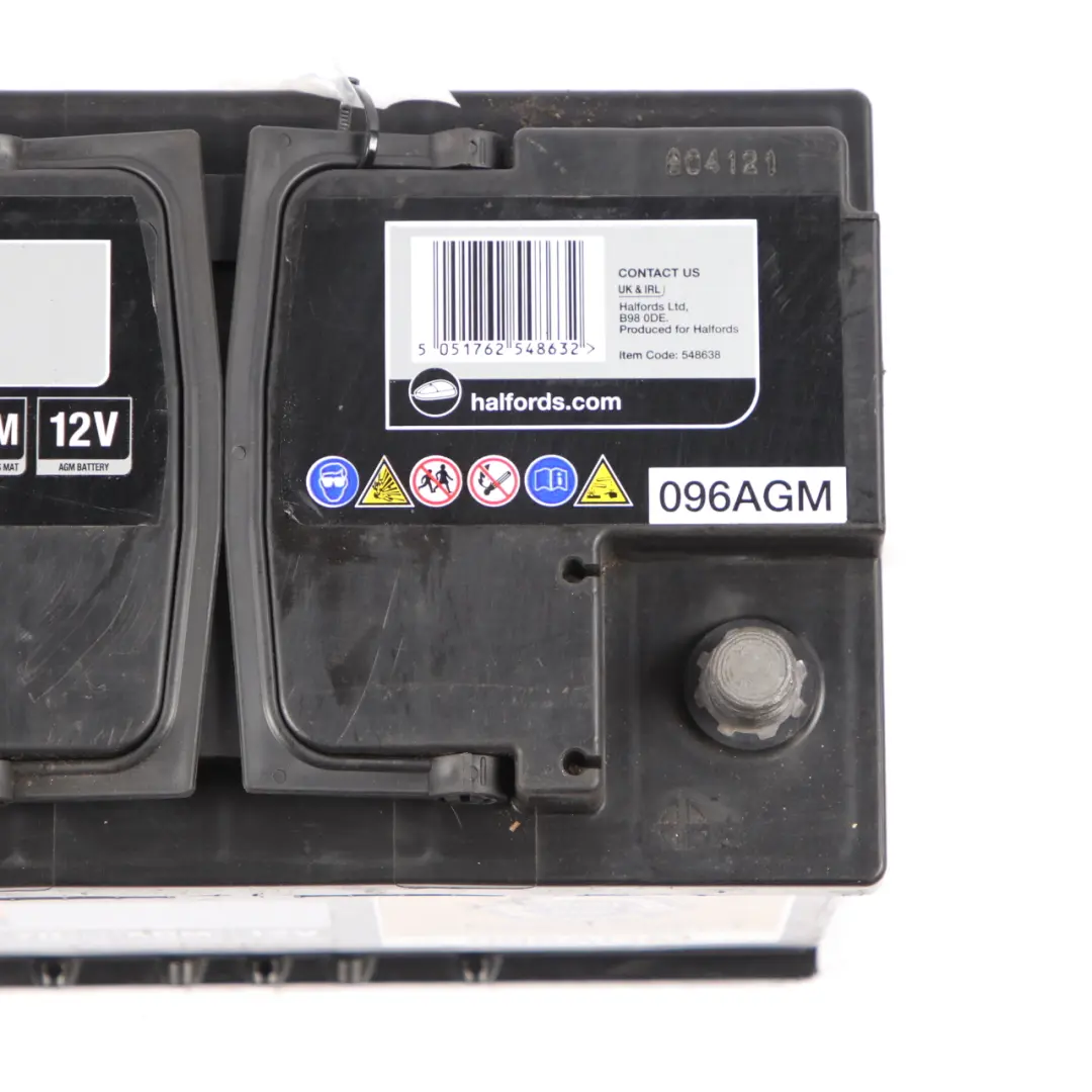  Halfords 12V Start Stop AGM Accumulator Battery 70Ah 760A 096AGM - SKU Halfords AGM 70Ah - Part number Halfords AGM 70Ah