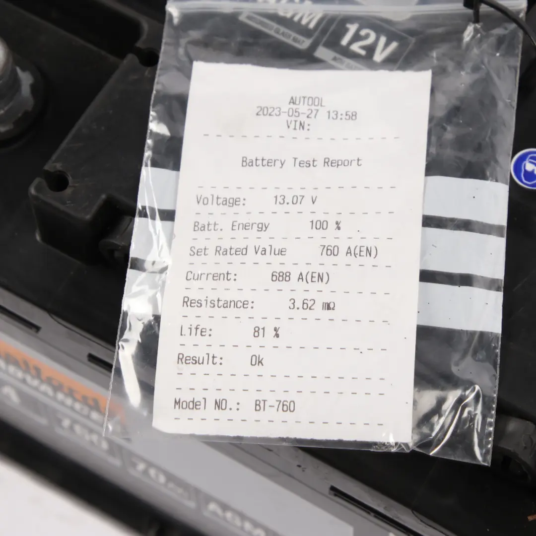  Halfords 12V Start Stop AGM Accumulator Battery 70Ah 760A 096AGM - SKU Halfords AGM 70Ah - Part number Halfords AGM 70Ah