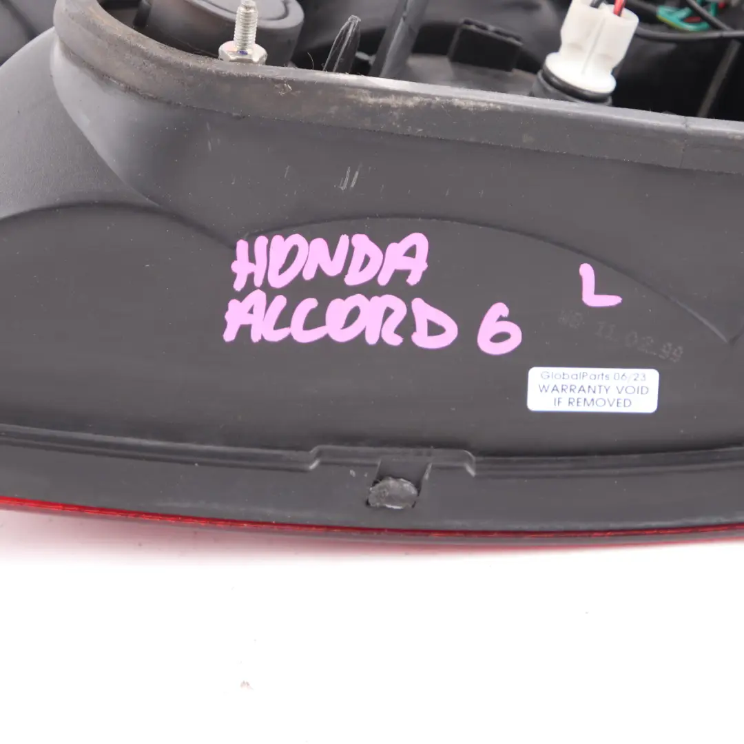 Honda Accord 6 Tail Light Rear Lamp Turn Indicator Left N/S - SKU Honda Accord Rear Left Lamp - Part number Honda Accord Rear Left Lamp