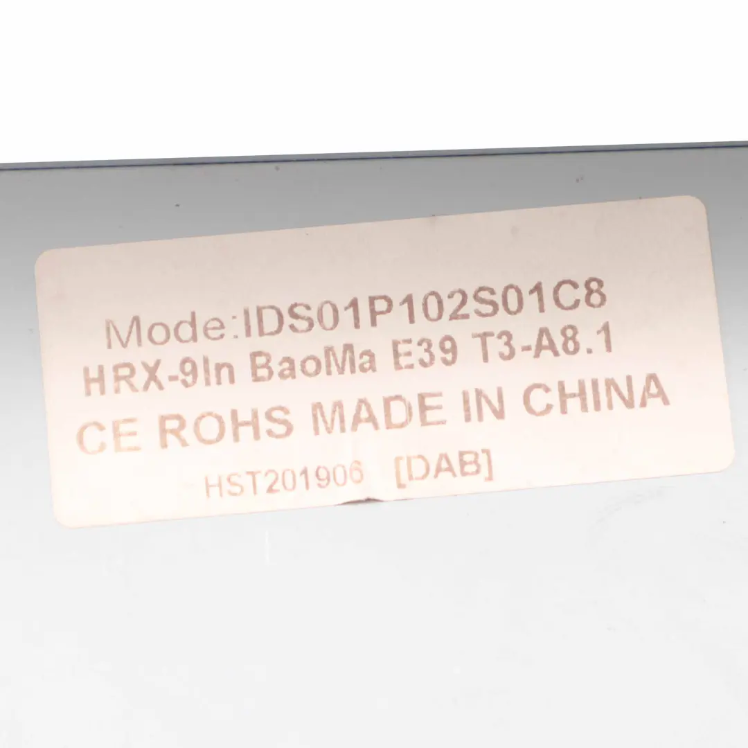 Head Unit Media Player Android System Sat Nav GPS Radio Player BMW E39 - SKU HST201906 - Part number HST201906