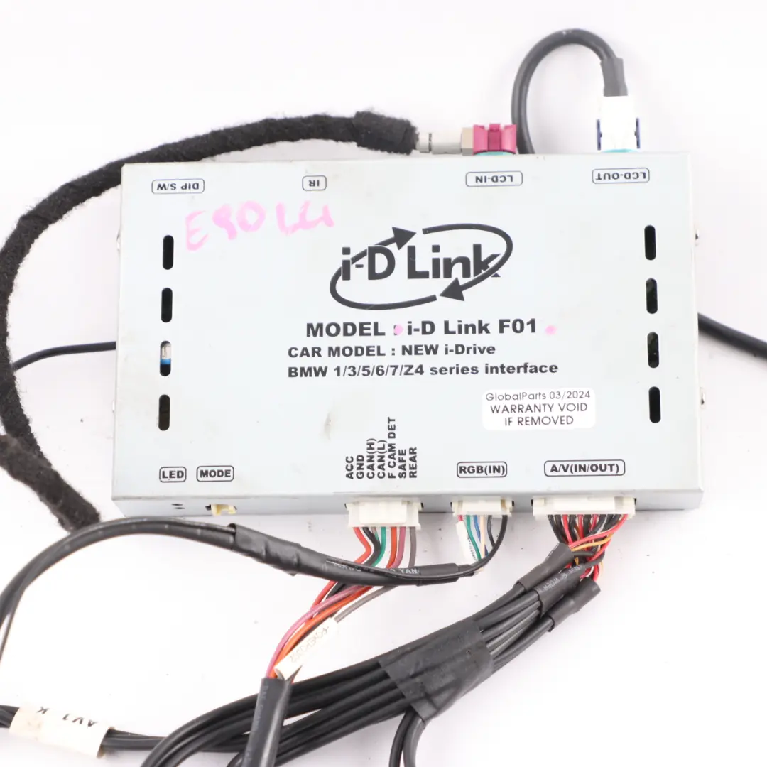 iDrive Interface Control Unit Camera Japan to BMW E60 E87 E90 New with Part number i-D Link F01 BMW E60 E87 E90 New iDrive Interface Control Unit Camera Japan - SKU i-D Link F01 - Part number i-D Link F01