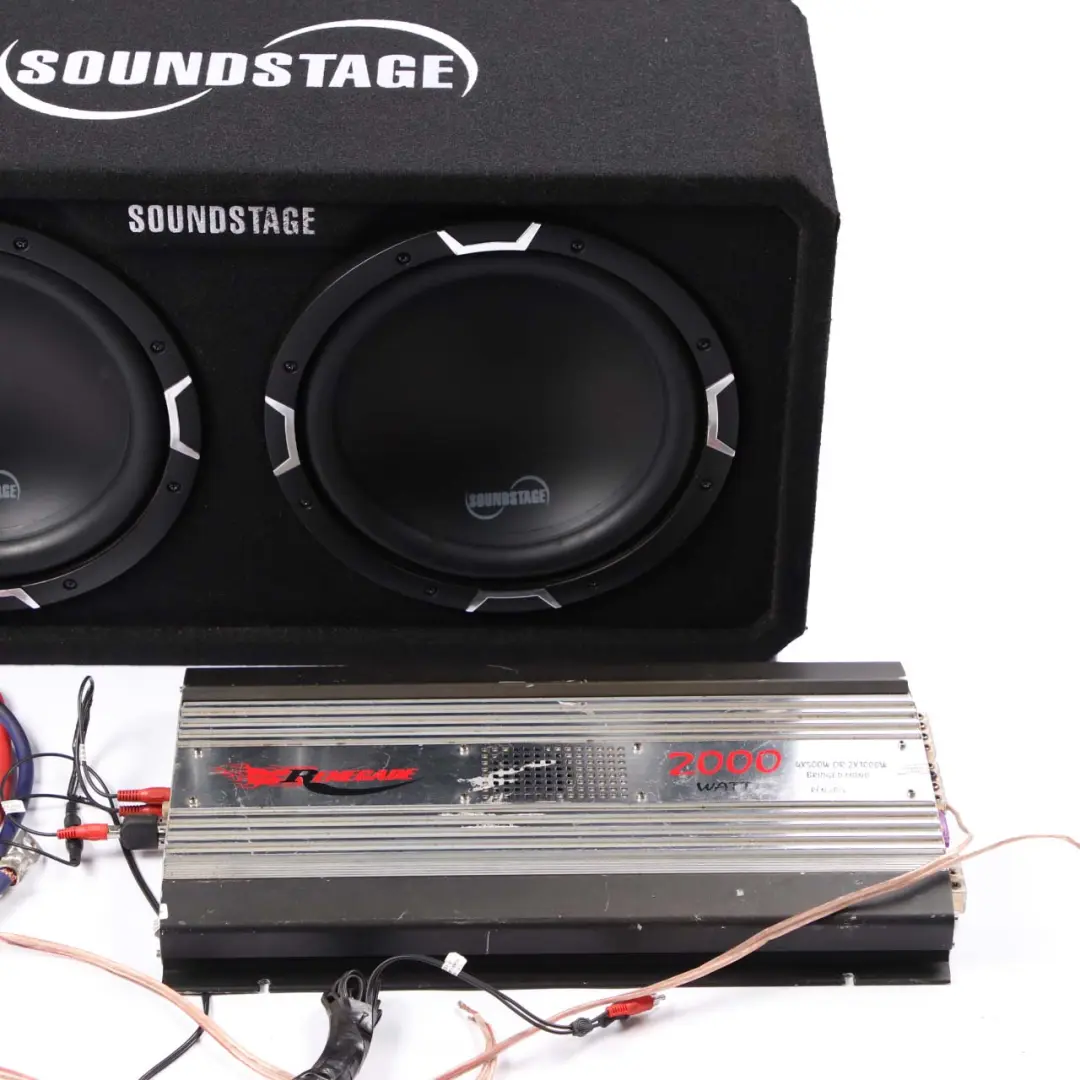  Soundstage Car Audio BA Series Enclosure Subwoofer Speaker Amplifier Box 600W - SKU Soundstage Subwoofer - Part number Soundstage Subwoofer
