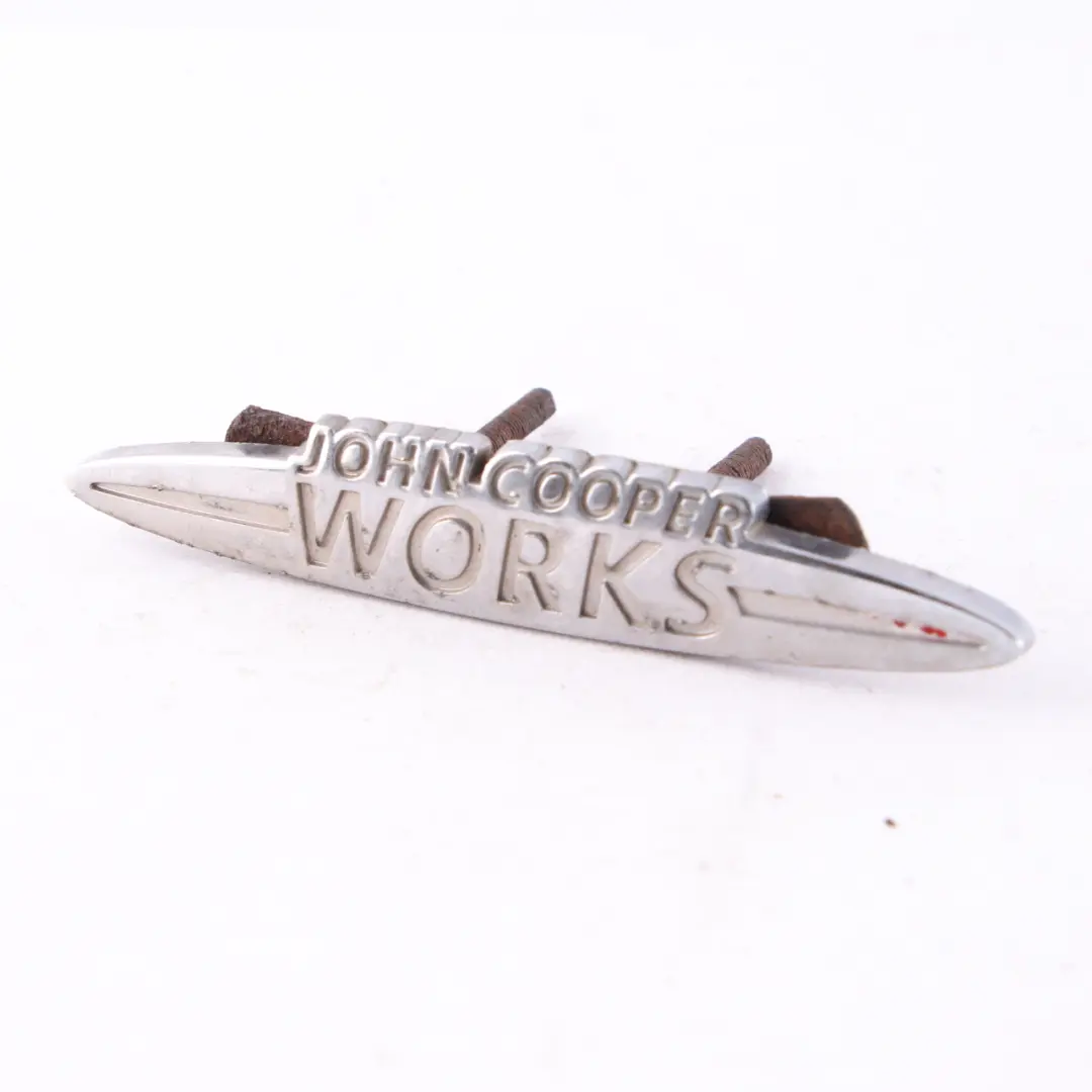 Emblem Logo Stamp Badge to Mini Cooper S JCW John Cooper Works with Part number JCW Emblem Mini Cooper S JCW John Cooper Works Emblem Logo Stamp Badge - SKU JCW Emblem-1 - Part number JCW Emblem