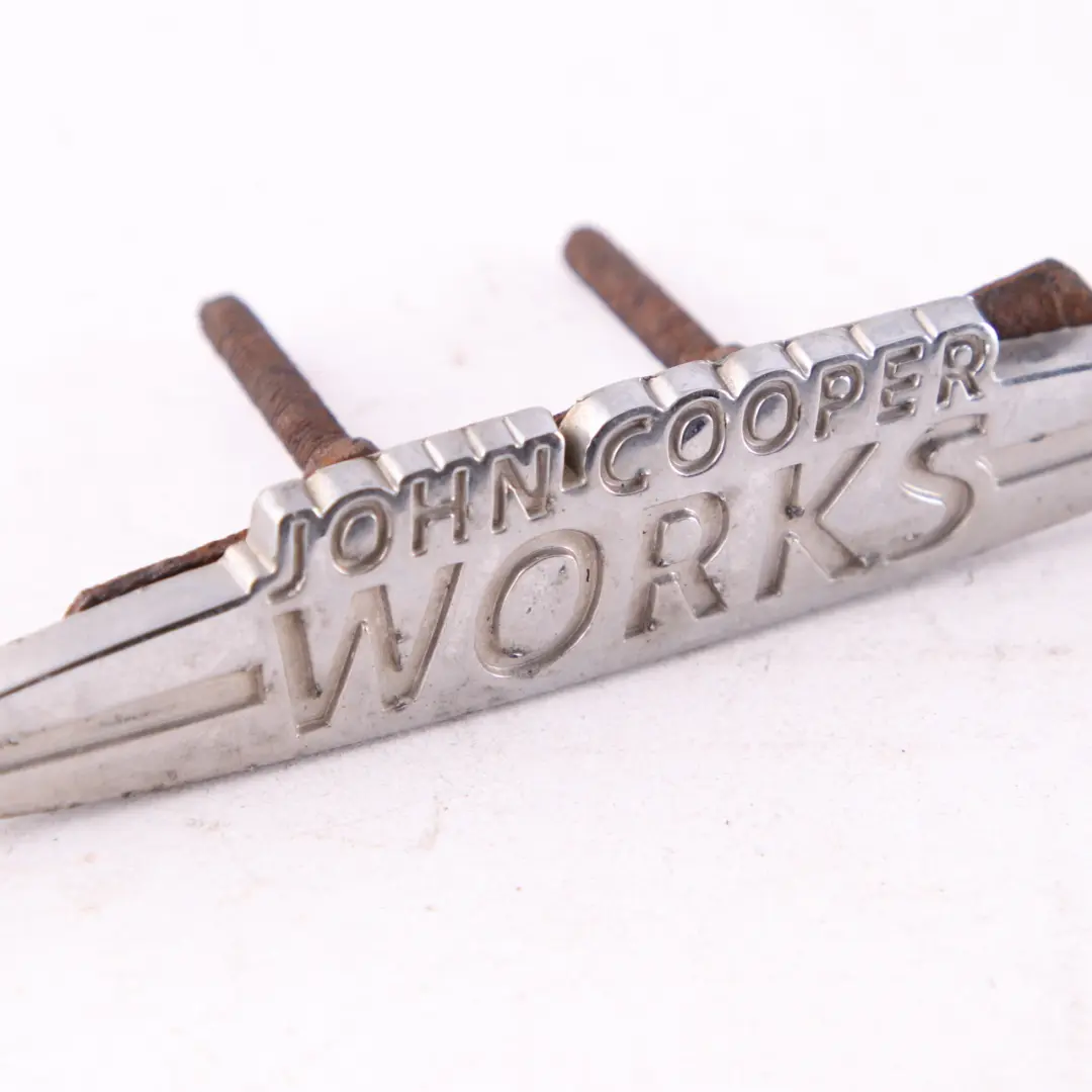 Emblem Logo Stamp Badge to Mini Cooper S JCW John Cooper Works with Part number JCW Emblem Mini Cooper S JCW John Cooper Works Emblem Logo Stamp Badge - SKU JCW Emblem-1 - Part number JCW Emblem