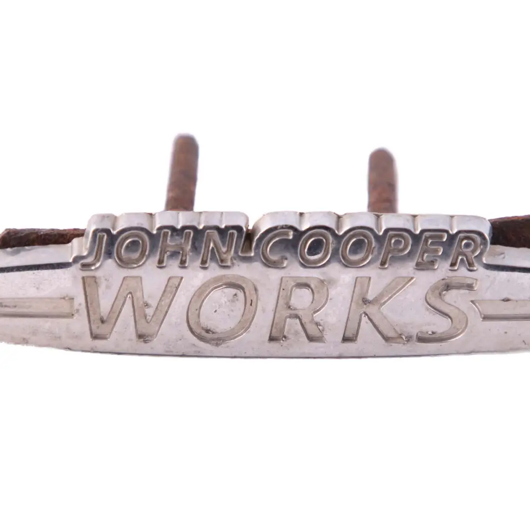 Emblem Logo Stamp Badge to Mini Cooper S JCW John Cooper Works with Part number JCW Emblem Mini Cooper S JCW John Cooper Works Emblem Logo Stamp Badge - SKU JCW Emblem-1 - Part number JCW Emblem