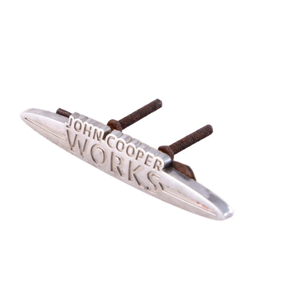 Emblem Logo Stamp Badge to Mini Cooper S JCW John Cooper Works with Part number JCW Emblem Mini Cooper S JCW John Cooper Works Emblem Logo Stamp Badge - SKU JCW Emblem-1 - Part number JCW Emblem