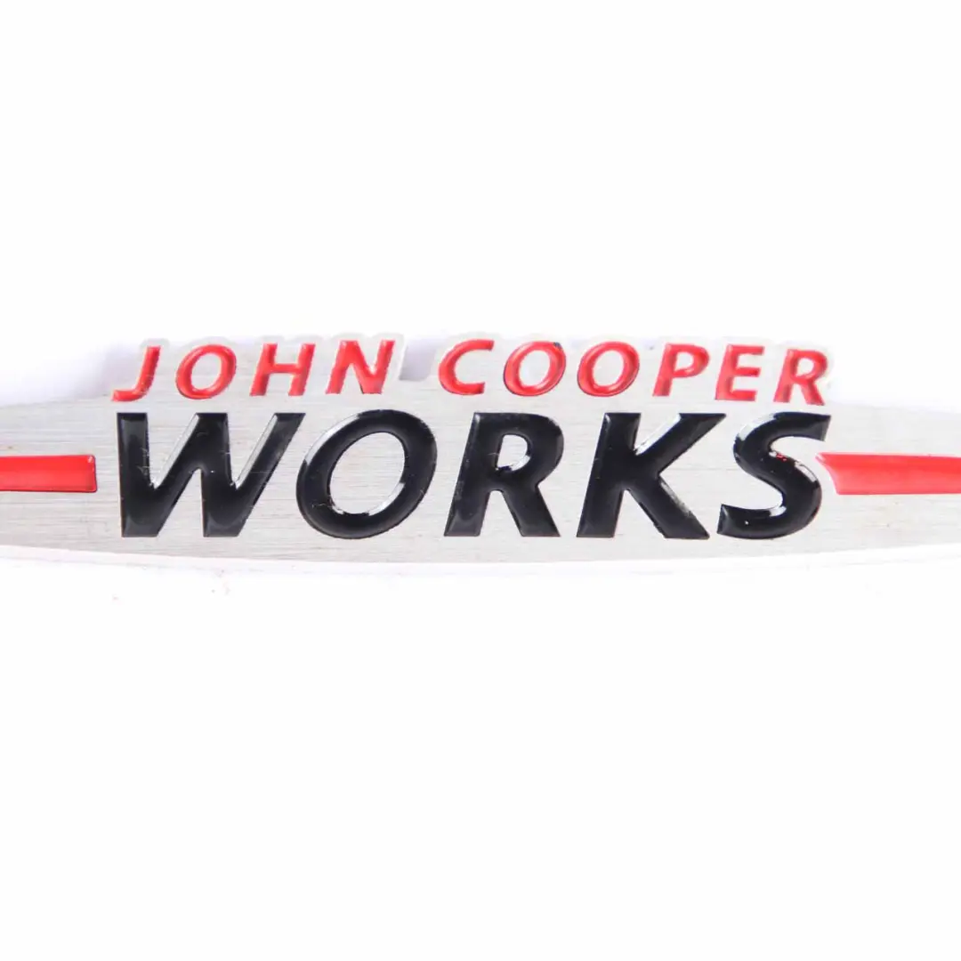Stamp Badge Trim Mini Cooper S John Cooper Works Logo - SKU JCW Emblem-3 - Part number JCW Emblem