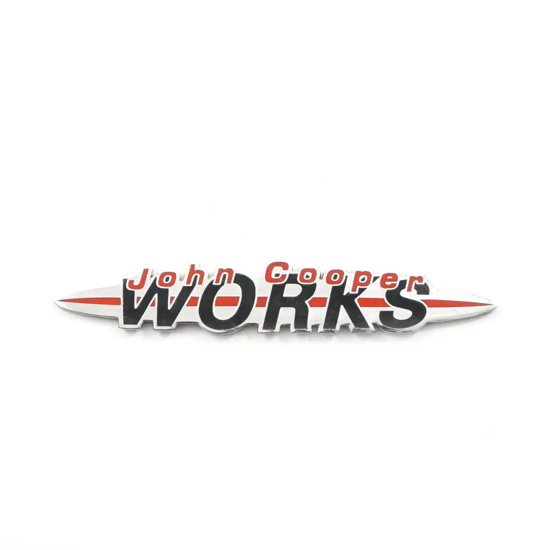 Mini Cooper S JCW John Cooper Works Emblema Logo Timbro Distintivo - SKU JCW Emblem-5 - Numero di parte JCW Emblem