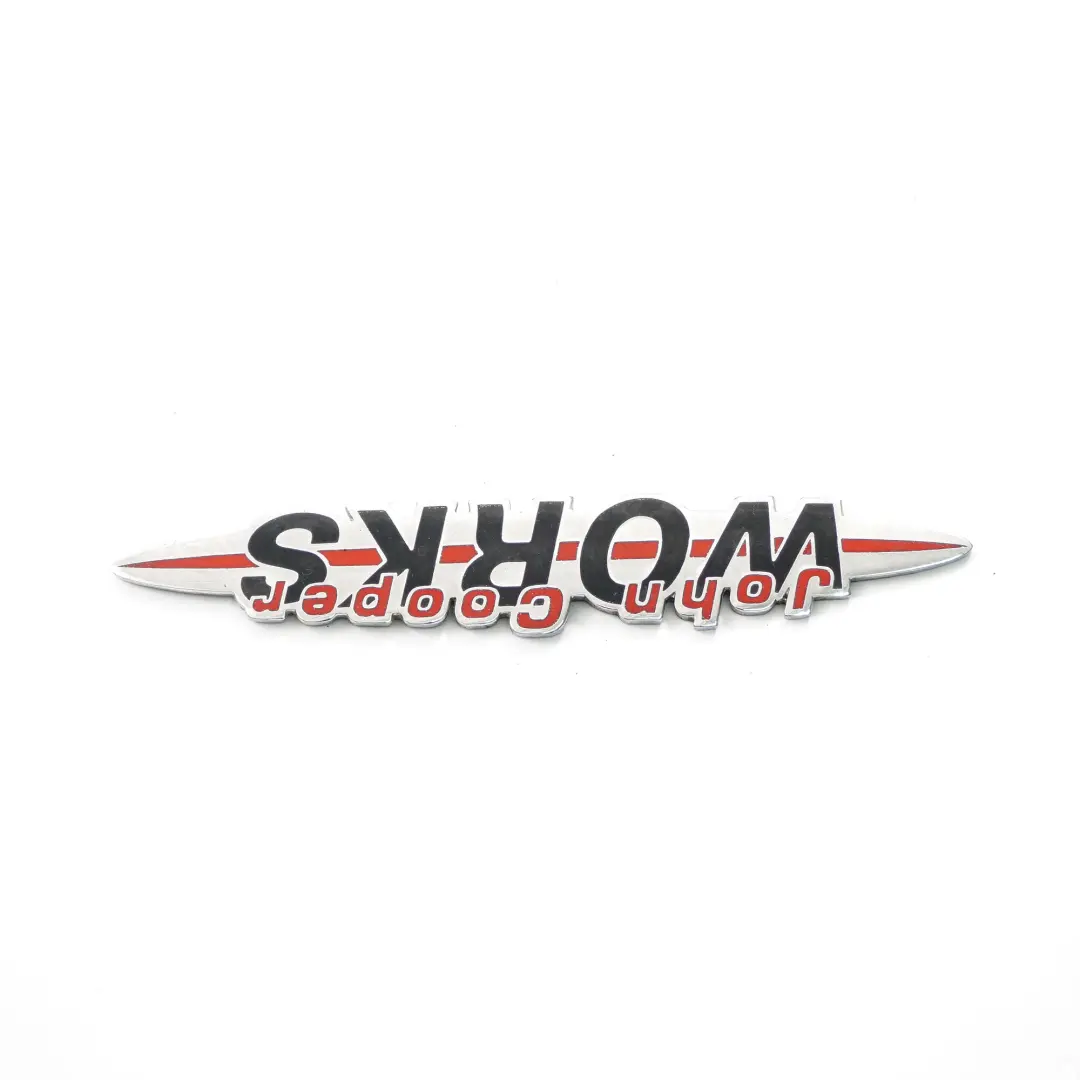 Emblem Logo Stamp Badge Trim to Mini Cooper S JCW John Cooper Works with Part number JCW Emblem Mini Cooper S JCW John Cooper Works Emblem Logo Stamp Badge Trim - SKU JCW Emblem-5 - Part number JCW Emblem