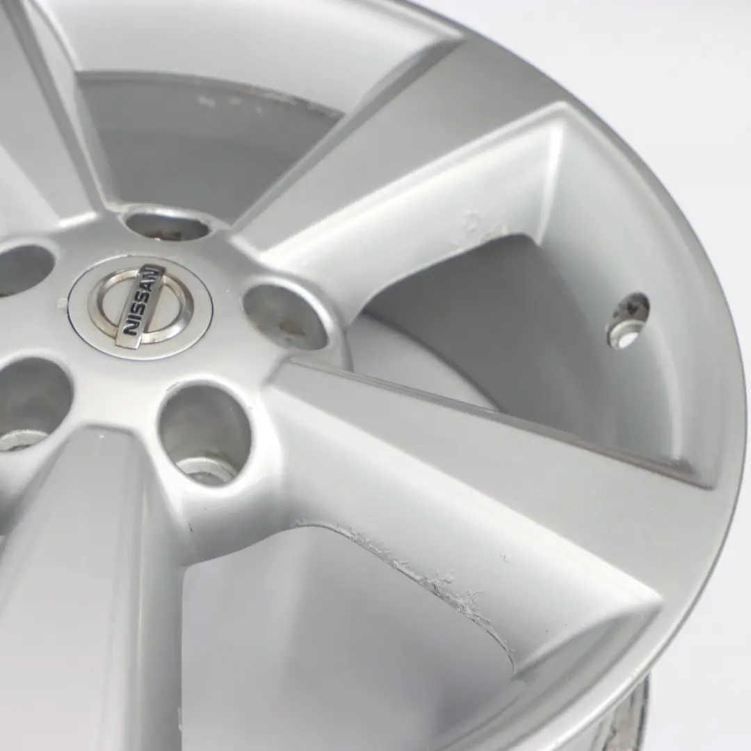 Nissan Qashqai J10 Silver Alloy Wheel Rim 17" ET:40 6.5J - SKU JD110MB55-1 - Part number JD110MB55