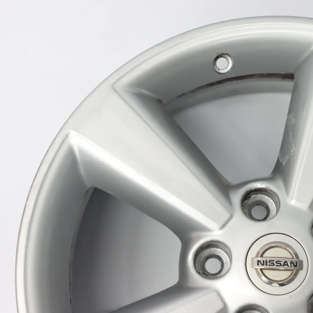Nissan Qashqai J10 Silver Alloy Wheel Rim 17" ET:40 6.5J - SKU JD110MB55-3 - Part number JD110MB55
