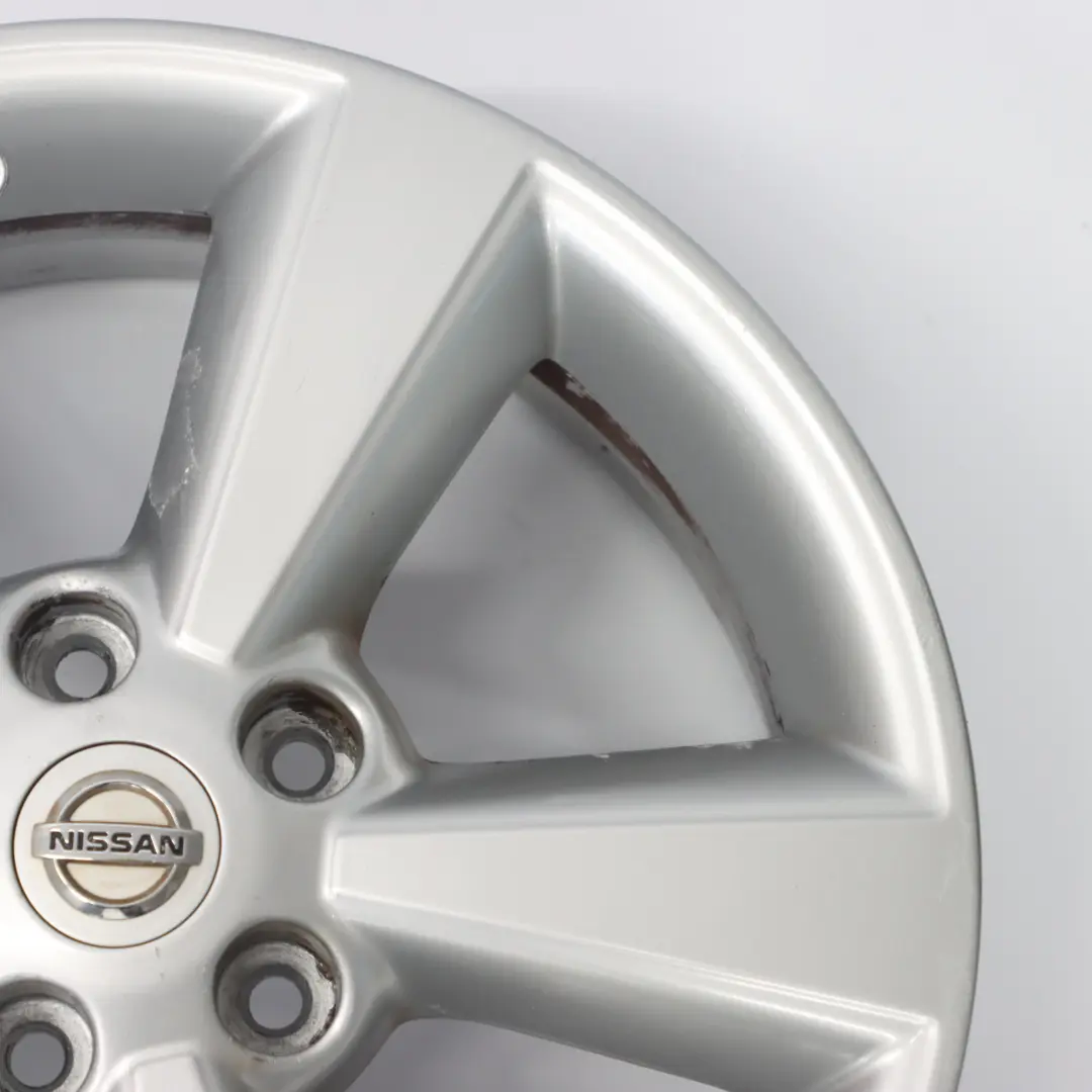 Nissan Qashqai J10 Silver Alloy Wheel Rim 17" ET:40 6.5J - SKU JD110MB55-3 - Part number JD110MB55