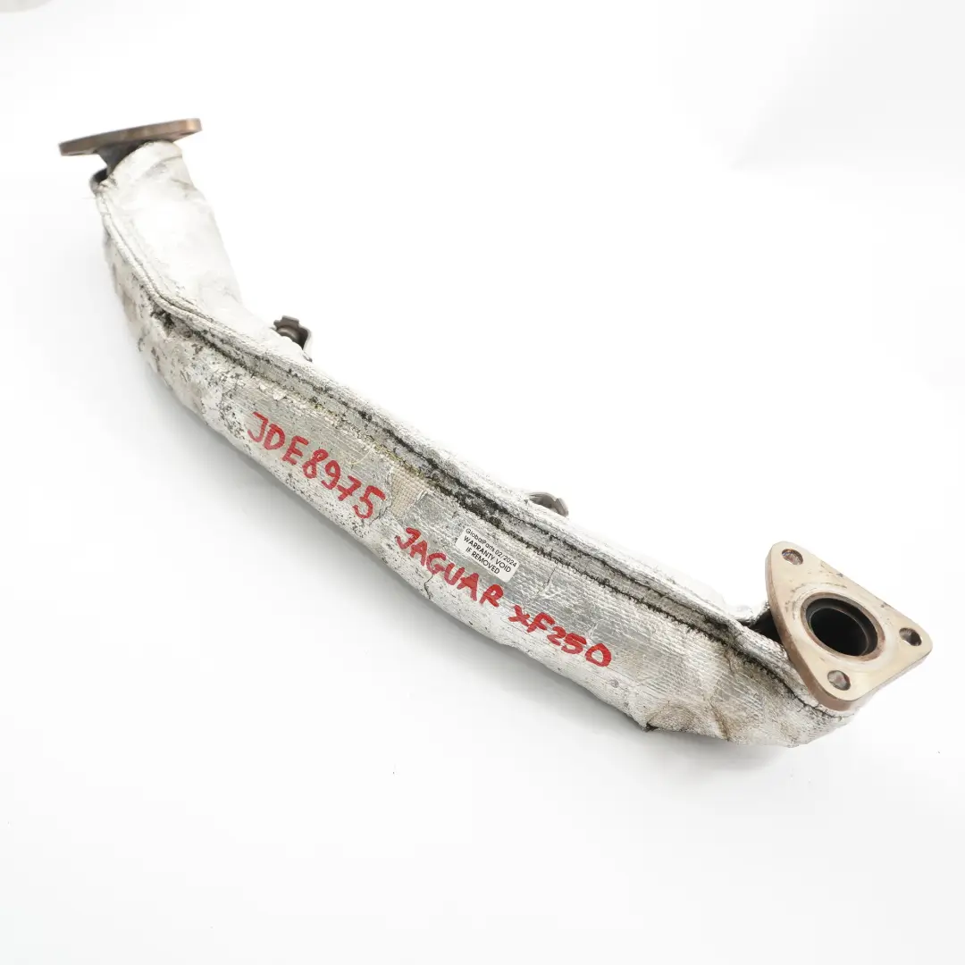Exhaust Manifold Pipe to Jaguar XF X250 3.0 D Diesel Engine with Part number JDE8975 Jaguar XF X250 3.0 D Diesel Engine Exhaust Manifold Pipe - SKU JDE8975 - Part number JDE8975