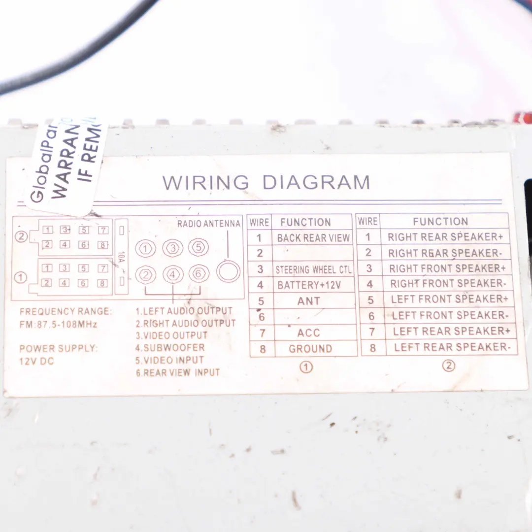  Odtwarzacz MP5 Radio Samochodowe DVR 4,1" Ekran Dotykowy IPS - SKU JSD-3001 - Numer Części JSD-3001