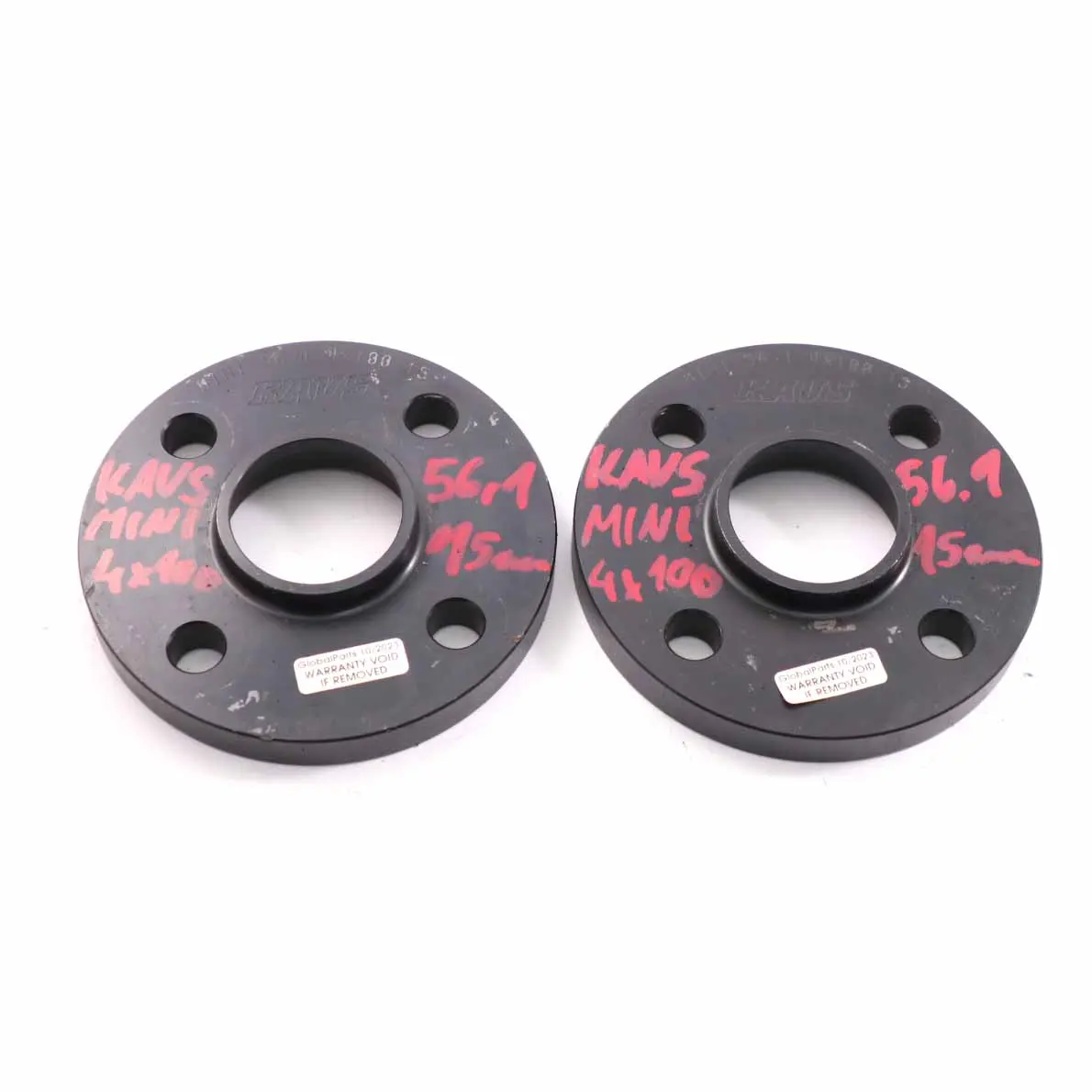 KAVS Distanziali ruota in lega Spessori Hubcentric Mini 4x100 56.1mm 15mm