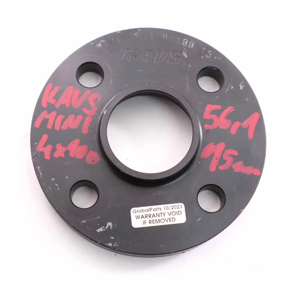  KAVS Alufelgenabstandshalter Nabenzentrische Mini 4x100 56.1mm 15mm - SKU KAVS Mini Spacer Set 4x100 - Teilenummer KAVS Mini Spacer Set 4x100