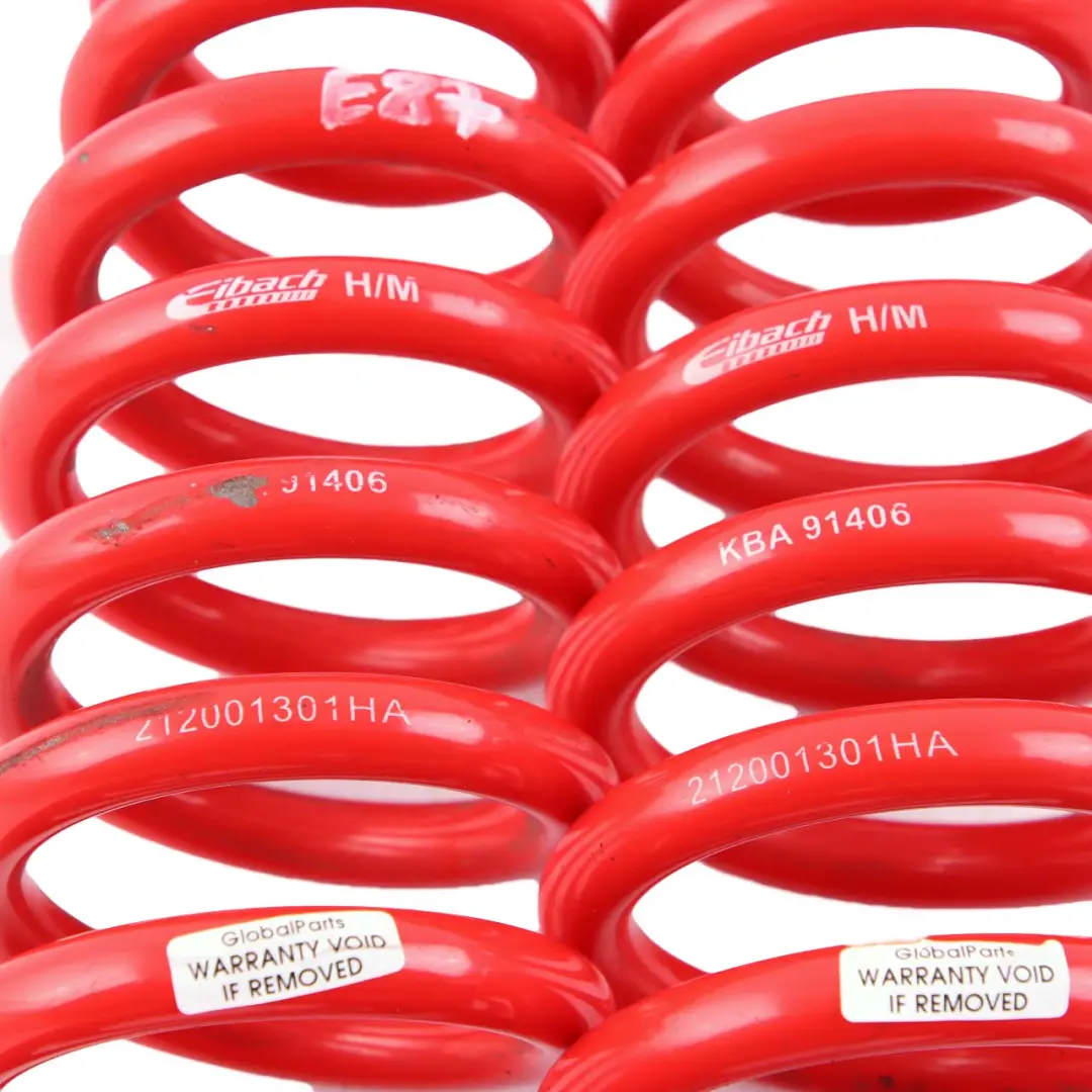 Eibach Front Rear Shock Absorber Coil Spring Set to BMW 1 E87 Sport with Part number KBA 91406 BMW 1 E87 Sport Eibach Front Rear Shock Absorber Coil Spring Set - SKU KBA 91406 - Part number KBA 91406