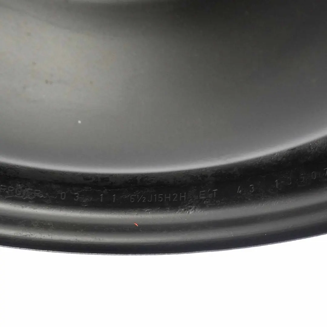 VW Golf V Passat B5 Jante Acier Noir 6.5J 15'' ET:38 - SKU KBA43816-1 - Numéro de pièce KBA43816