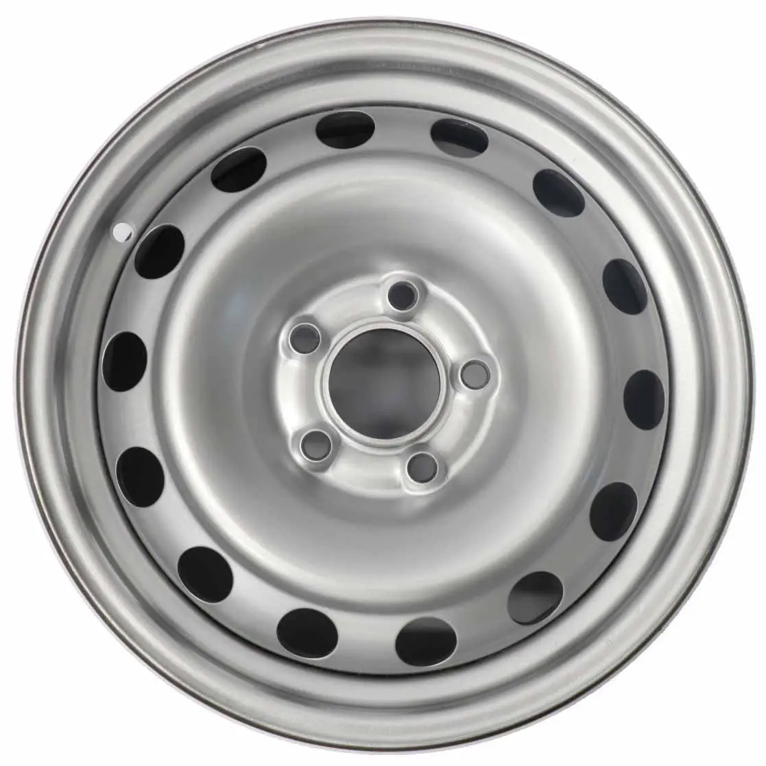 VW Golf V Passat B5 Argento Cerchio in acciaio 6.5J 15'' ET:38 KBA43816