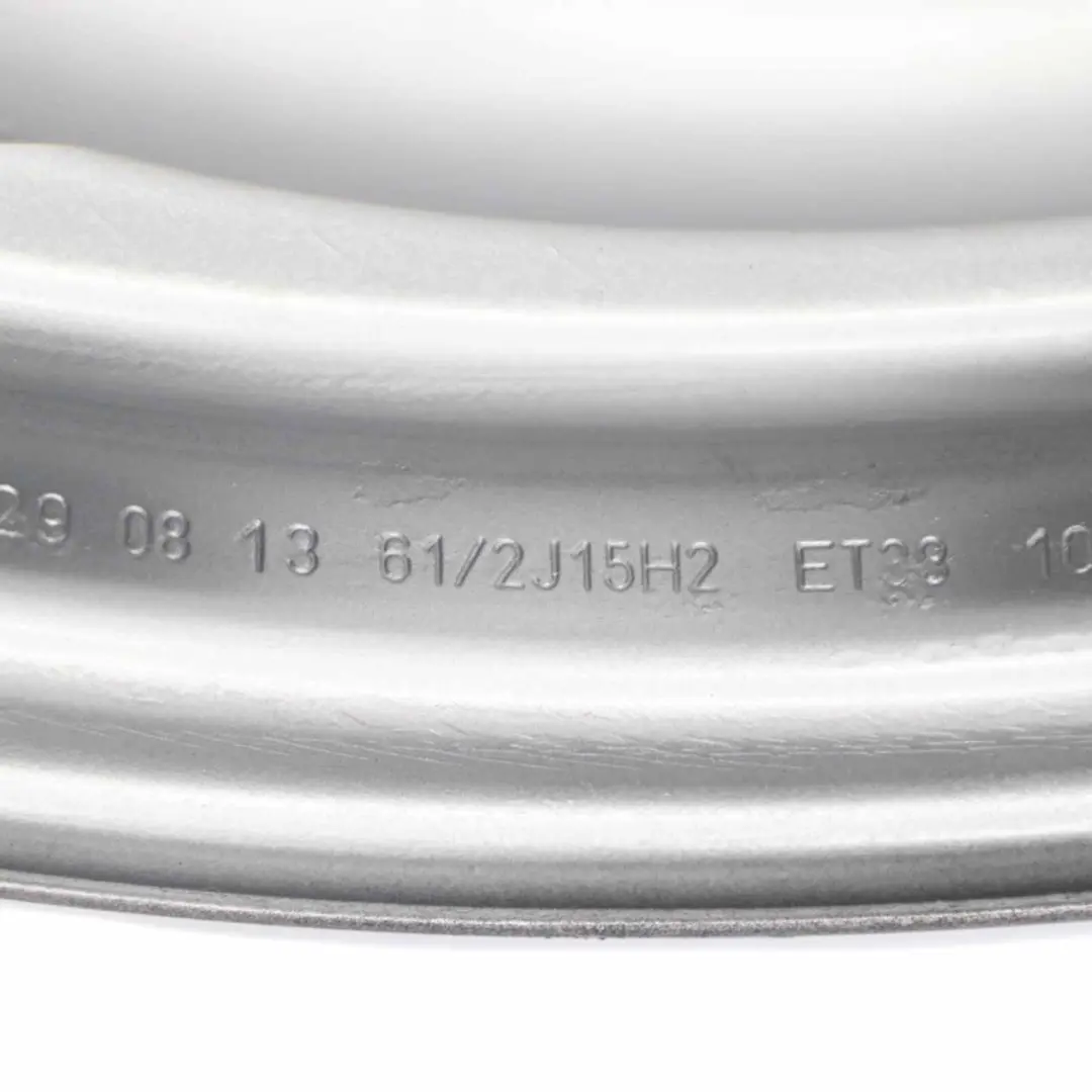 VW Golf V Passat B5 Argento Cerchio in acciaio 6.5J 15'' ET:38 - SKU KBA43816-2 - Numero di parte KBA43816