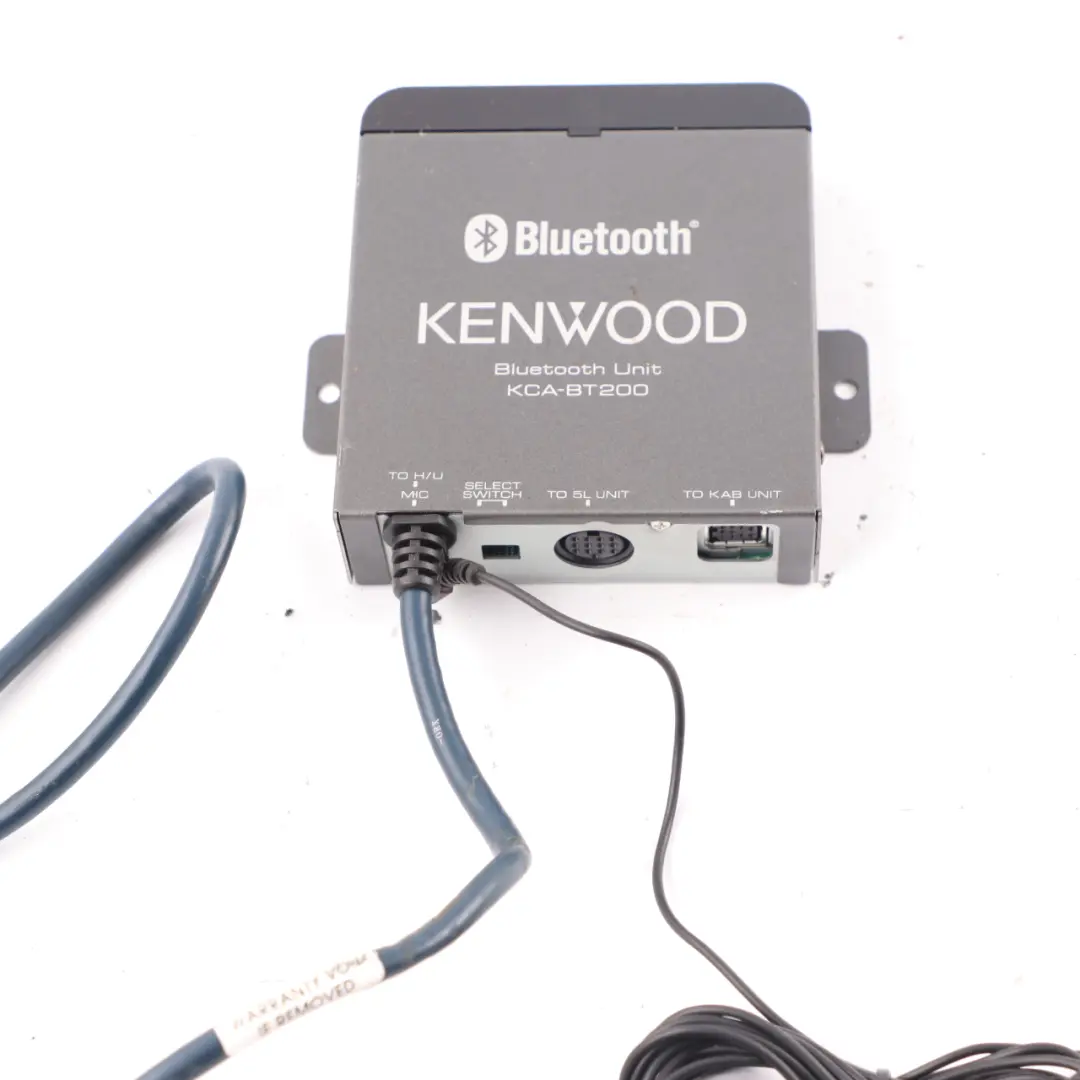 Kenwood Bluetooth Hands-free Interface Control Unit Module to with Part number KCA-BT200 Kenwood Bluetooth Hands-free Interface Control Unit Module - SKU KCA-BT200 - Part number KCA-BT200
