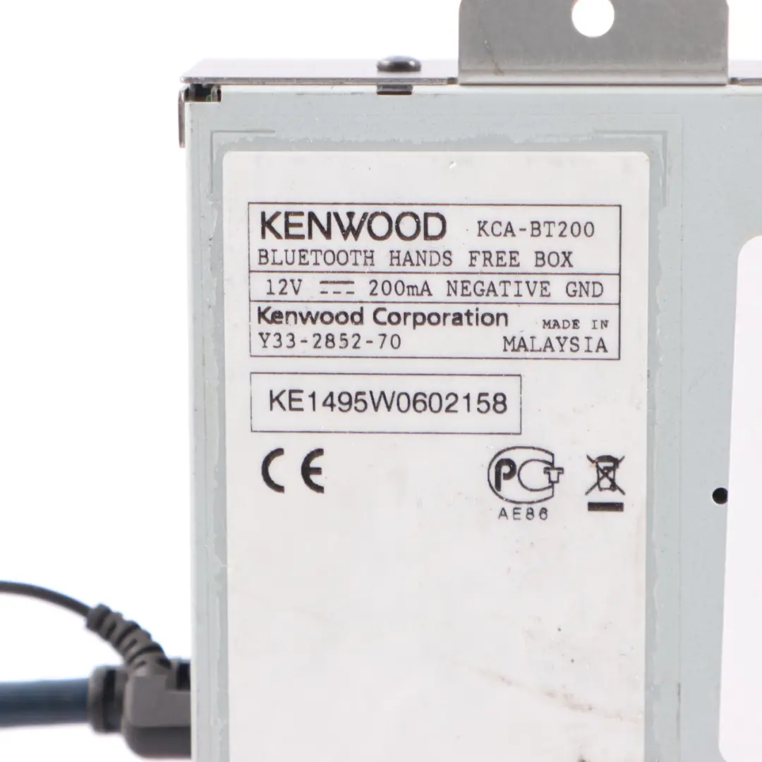 Kenwood Bluetooth Hands-free Interface Control Unit Module to with Part number KCA-BT200 Kenwood Bluetooth Hands-free Interface Control Unit Module - SKU KCA-BT200 - Part number KCA-BT200