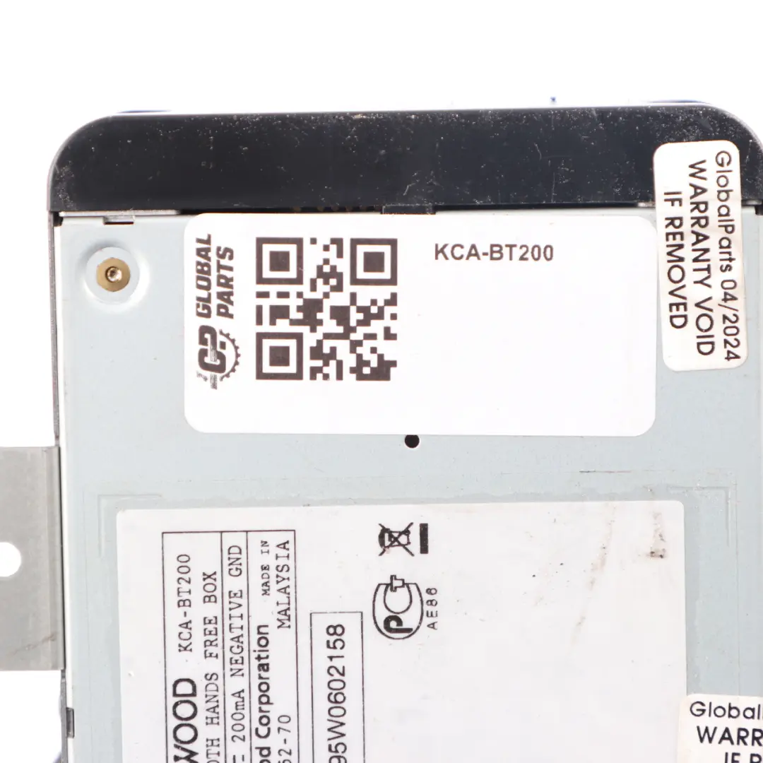 Kenwood Bluetooth Hands-free Interface Control Unit Module to with Part number KCA-BT200 Kenwood Bluetooth Hands-free Interface Control Unit Module - SKU KCA-BT200 - Part number KCA-BT200