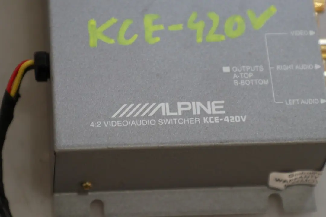 Genuine Alpine Video/Audio Stereo Switcher Selector 4:2 to with Part number KCE-420V Genuine Alpine Video/Audio Stereo Switcher Selector 4:2 - SKU KCE-420V - Part number KCE-420V