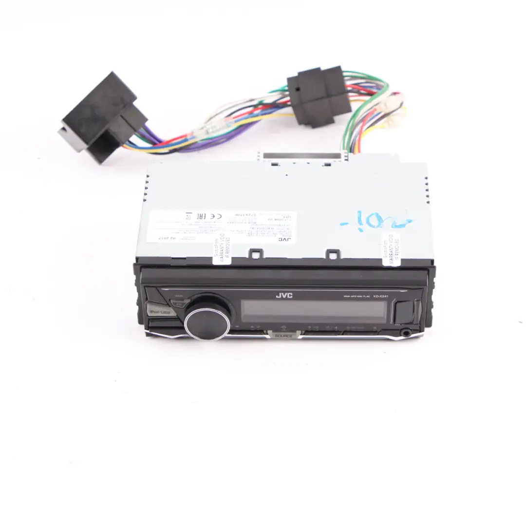 Genuine JVC Car Radio Stereo USB MP3 WMA WAV FLAC Audio Player Head Unit to with Part number KD-R302 Genuine JVC Car Radio Stereo USB MP3 WMA WAV FLAC Audio Player Head Unit - SKU KD-X241 - Part number KD-R302