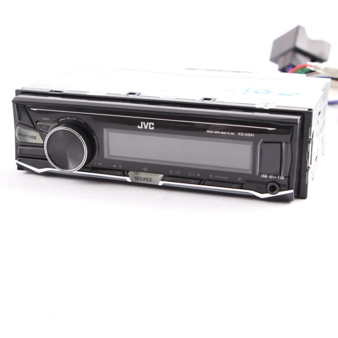 Genuine JVC Car Radio Stereo USB MP3 WMA WAV FLAC Audio Player Head Unit to with Part number KD-R302 Genuine JVC Car Radio Stereo USB MP3 WMA WAV FLAC Audio Player Head Unit - SKU KD-X241 - Part number KD-R302