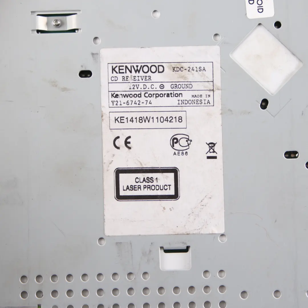 Kenwood Car Radio Stereo MP3 FM AUX Audio Player to with Part number KDC-241SA Kenwood Car Radio Stereo MP3 FM AUX Audio Player - SKU KDC-241SA - Part number KDC-241SA