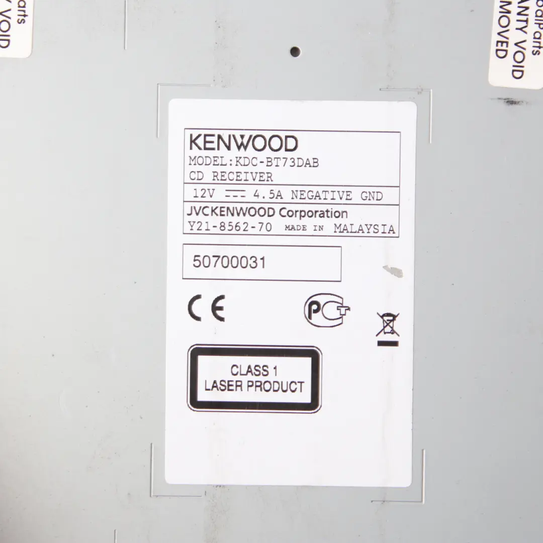 Kenwood Car Radio Stereo MP3 USB FM DAB Audio Player to with Part number KDC-BT73DAB Kenwood Car Radio Stereo MP3 USB FM DAB Audio Player - SKU KDC-BT73DAB - Part number KDC-BT73DAB